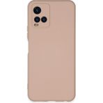 Ototechparca Vivo Y21S Kılıf Nano Içi Kadife Silikon - Pudra - Çok Renkli
