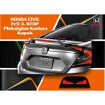 Ototime Honda Civic Fc5 3. Stop Pleksiglas Karbon Kapak - 13 - Siyah