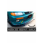 ototime MAZDA 323 Ön Tampon Eki Bodykit Karlık Lip MARKANIZA ÖZEL KARBON KAPI EŞİĞİ HEDİYELİ