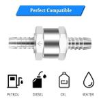 Otovadim Çekvalf 8mm Mazot Benzin Akaryakıt Alüminyum Çek Valf 8mm Check Valve 8mm - 001-Beyaz