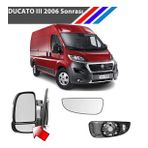 Otozet-Fiat Ducato Sol Dış Ayna Alt Küçük Camı Mekanik Tip Sürücü Tarafı 2006 Sonrası