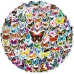 OtRainbow Çocuklar için 200 ADET Çıkartmalar Gençler için Su Şişesi Çıkartmaları, Scrapbooking için Kelebek ve Çiçek Deseni, Önemsiz Dergiler için Su Geçirmez Glitter Çıkartmalar Güzel Vinil Çıkartma Dizüstü
