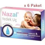 Otribebe Nazal Burun Aspiratörü Yedek Uçlar Yumuşak ve Hijyenik 6 Kutu 72 Adet Tek Kullanımlık
