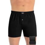 ÖTS 5’li Erkek Boxer - %100 Pamuk, Ultra Yumuşak Kumaş, Rahat Kalıp, Etiketsiz ve Kaliteli Boxer, Hediye Kutulu Günlük Erkek İç Giyim, (Siyah2 - M)