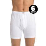 Öts 6'lı Erkek Boxer Süprem (%100 Pamuk), Beyaz, M