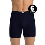 Öts 6'lı Erkek Boxer Süprem (%100 Pamuk), Lacivert, M