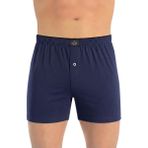 Öts Erkek %100 Pamuk Boxer Düğmeli Süprem Kumaş Özel Esnek Kalıp (2655) - 3XL - Indigo
