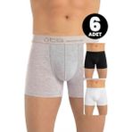 Öts Erkek 6’lı Pamuklu Boxer Esnek Özel Esnek Kalıp (2640-6) - Renkli - 2XL