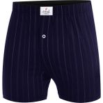 Öts Erkek Boxer Çizgili, Düğmeli (%100 Pamuk) - XL - Indigo