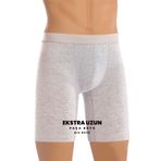 Öts Erkek Boxer Ekstra Uzun Paça Boyu (%96 Pamuk -%4 Elastan), Siyah, M
