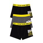 Öts Erkek Çocuk Boxer 3'lü Baskılı (%96 Pamuk -%4 Elastan), 7290-3, Renkli, 5-6 Yaş