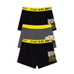 Öts Erkek Çocuk Boxer 3'lü Baskılı (%96 Pamuk -%4 Elastan), 7290-3, Renkli, 9-10 Yaş