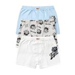 Öts Erkek Çocuk Boxer 3'lü Baskılı (%96 Pamuk -%4 Elastan), 7362-3, Renkli, 7-8 Yaş