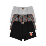 Öts Erkek Çocuk Boxer 3'lü Baskılı (%96 Pamuk -%4 Elastan), 7366-3, Renkli, 9-10 Yaş