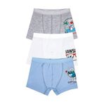 Öts Erkek Çocuk Boxer 3'lü Baskılı (%96 Pamuk -%4 Elastan), 7392-3, Renkli, 9-10 Yaş