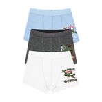 Öts Erkek Çocuk Boxer 3'lü Baskılı (%96 Pamuk -%4 Elastan), 7394-3, Renkli, 7-8 Yaş