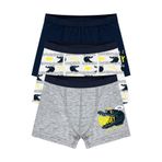 Öts Erkek Çocuk Boxer 3'lü Baskılı (%96 Pamuk -%4 Elastan), 7702-3, Renkli, 5-6 Yaş
