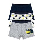 Öts Erkek Çocuk Boxer 3'lü Baskılı (%96 Pamuk -%4 Elastan), 7702-3, Renkli, 9-10 Yaş
