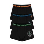 Öts Erkek Çocuk Boxer 3'lü Baskılı (%96 Pamuk -%4 Elastan), 7715-3, Renkli, 3-4 Yaş