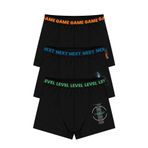 Öts Erkek Çocuk Boxer 3'lü Baskılı (%96 Pamuk -%4 Elastan), 7715-3, Renkli, 7-8 Yaş