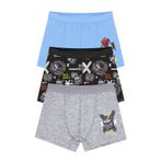 Öts Erkek Çocuk Boxer 3'lü Baskılı (%96 Pamuk -%4 Elastan), 7718-3, Renkli, 1-2 Yaş