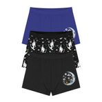 Öts Erkek Çocuk Boxer 3'lü Baskılı (%96 Pamuk -%4 Elastan), 7719-3, Renkli, 5-6 Yaş