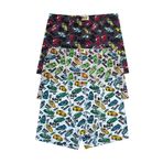 Öts Erkek Çocuk Boxer 3'lü Baskılı (%96 Pamuk -%4 Elastan), 7818-3, Renkli, 1-2 Yaş
