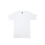 Öts Erkek Çocuk T-Shirt Ribana Açık Yaka (%100 Pamuk), Beyaz, 7-8 Yaş