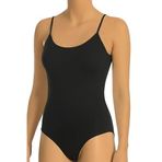 Öts Kadın Atlet Agraflı Body Zıbın (%96 Pamuk -%4 Elastan), Siyah, L