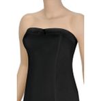Öts Kadın Atlet Saten Detaylı Straplez (%96 Pamuk - %4 Elastan) - XL - Siyah