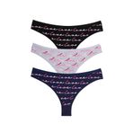 Öts Kadın Külot 3'lü Baskılı Brazilian (%96 Pamuk -%4 Elastan), 4249-3, Renkli, XL