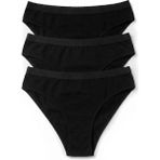 Öts Kadın Külot 3'lü Logolu Bel Lastikli (%96 Pamuk - %4 Elastan) - XL - Siyah