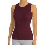 Öts Kadın Pamuklu Atlet Sıfır Kol Fitilli Halter Yaka Terletmez Doğal Yapı (3132) - XL - Bordo