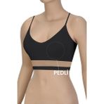 Öts Kadın Sütyen Pedli V Yaka Büstiyer (%96 Pamuk - %4 Elastan) - XL - Siyah