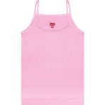 Öts Kız Çocuk Atlet Ribana Ince Askılı Dantel Detaylı (%100 Pamuk) - 11 - 12 Yaş - Pembe