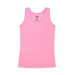 Öts Kız Çocuk Atlet Ribana Kalın Askılı Dantel Detaylı (%100 Pamuk) - 5 - 6 Yaş - Pembe
