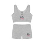 Öts Kız Çocuk Bustiyer Şort Likralı Gri Ladies (%96 Pamuk -%4 Elastan), Gri, 9-10 Yaş