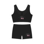Öts Kız Çocuk Bustiyer Şort Likralı Siyah Ladies (%96 Pamuk -%4 Elastan), Siyah, 11-12 Yaş