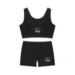 Öts Kız Çocuk Bustiyer Şort Likralı Siyah Ladies (%96 Pamuk -%4 Elastan), Siyah, 9-10 Yaş