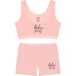 Öts Kız Çocuk Pamuklu Büstiyer Şort Somon Ladies Özel Form Korumalı (8803-SOM) - 13 - 14 Yaş