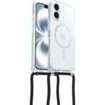 OtterBox iPhone 16 Uyumlu MagSafe'li React Kolye Kılıfı, Ayarlanabilir ve Çıkarılabilir Telefon Zinciri ile Ultra İnce Koruyucu Kılıf, Askeri Standartlara Uygun, Şeffaf