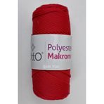 Otto %100 Polyester Örgü İpi - Çanta ve Makrome İpi - Kırmızı