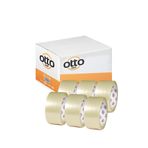 Otto Bant 45 X 100 Metre Şeffaf Güçlü Yapıştırma Özellikli Akrilik Koli Bandı 96 Adet