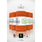 Otto İnce Cotton Makrome - Turuncu - 5'li Paket - 2mm/200gr/170m - Pamuk Makrome, Çanta, Aksesuar ipi