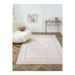 Otto OT002G Bej Gri Klasik Desen Salon Halısı, Gri 2, 195 x 290