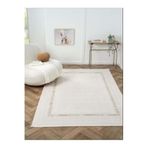 Otto OT003A Krem Modern Desen Salon Halısı, Krem, 156 x 230