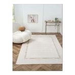 Otto OT003A Krem Modern Desen Salon Halısı, Krem, 195 x 290