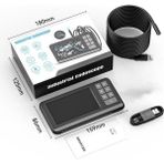 Otto Plus Profesyonel Endoskop Kamera 10 Metre Kablo 1080P Hd Boroskop Kamera 4.5 Inç LCD Ekranlı IP67 Su Geçirmez Görüntüleme Kamerası - Siyah