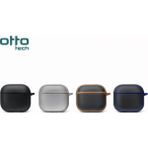 Otto Tech Airpods 4 Mat Hibrit Kılıf Siyah-Kahverengi - AirPods 4 Hibrit Kılıf MatSiyah-Kahve - Siyah - Kahverengi