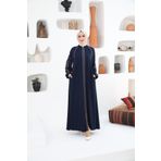 Ottoman Abaya Kadın Lacivert Ferace